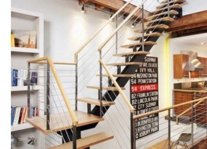 Stair treads to match your new hardwood flooring from Carlisle Wide Plank Floors.