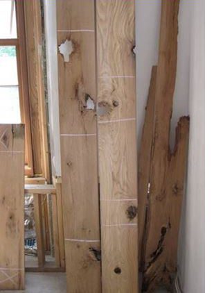 reclaimed wood with no wood grading