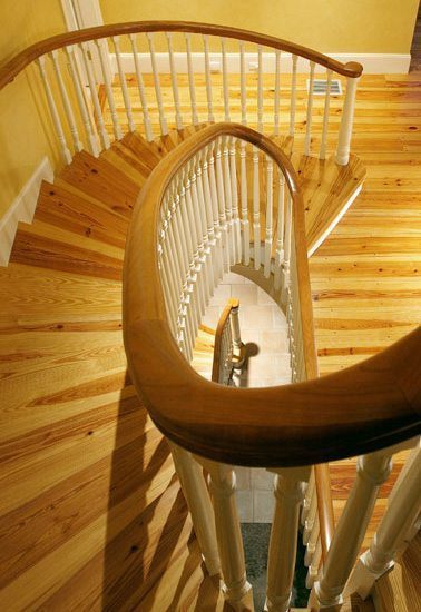 Heart Pine Floors and Stair treads from Carlisle Wide Plank Floors