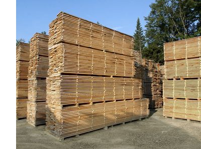 Air drying hickory Wood from Carlisle Wide Plank Floors