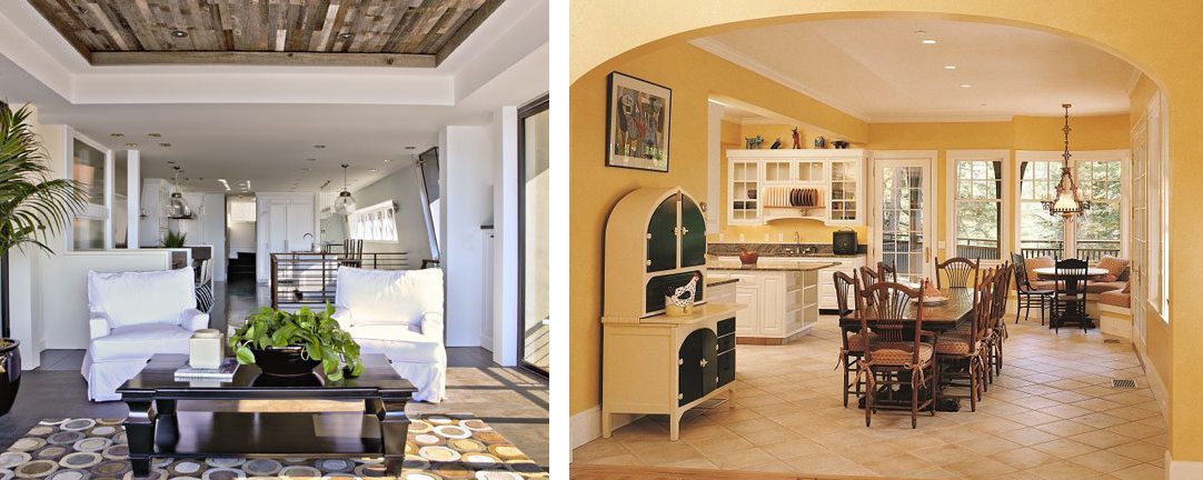 Reclaimed Wood Floor Ceiling Paneling and Heart Pine flooring from Carlisle Wide Plank Floors