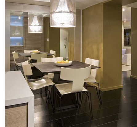 Carlisle White Oak Floors for Breakfast Nook in Modern DC Loft