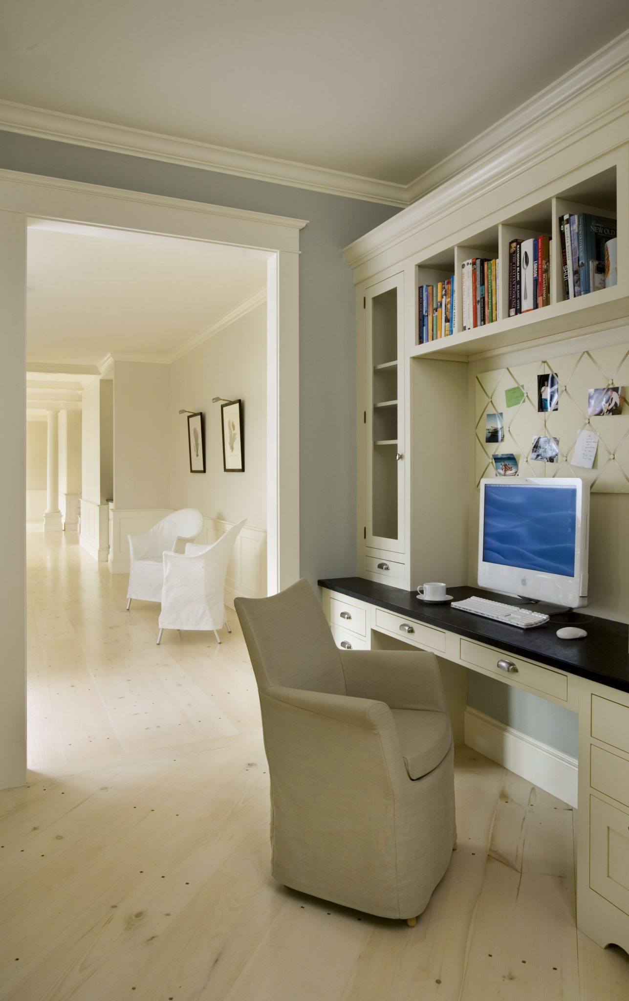 Eastern White Pine flooring in office