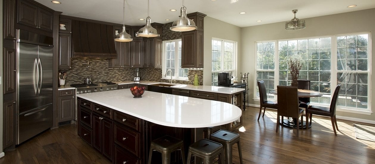 dark wood kitchen dark stained hardwood flooring and cabinets