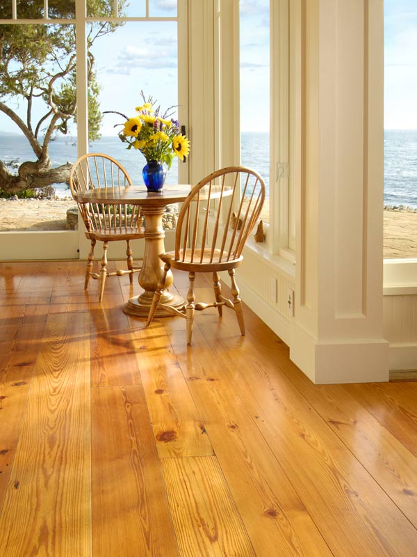 Knotty Pine Flooring in home
