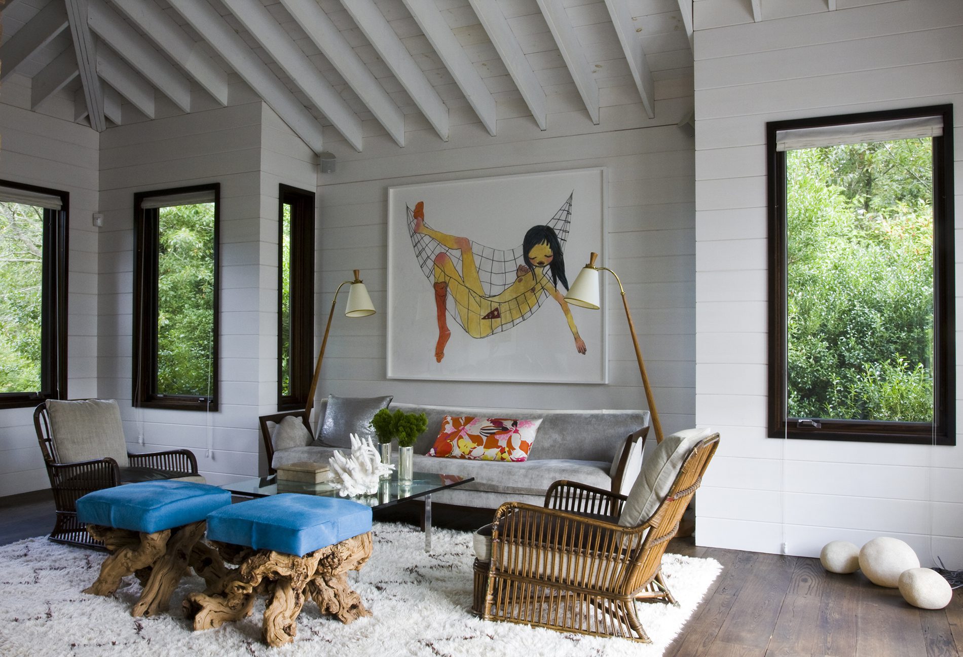 colorful sitting room