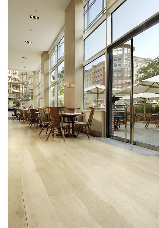 White Oak floors in the Park Hyatt Hotel & Restaurant, Washington, DC
