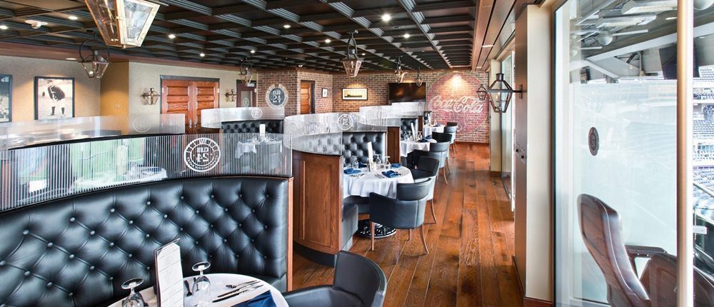 Carlisle Hickory wood flooring in a beautiful restaurant