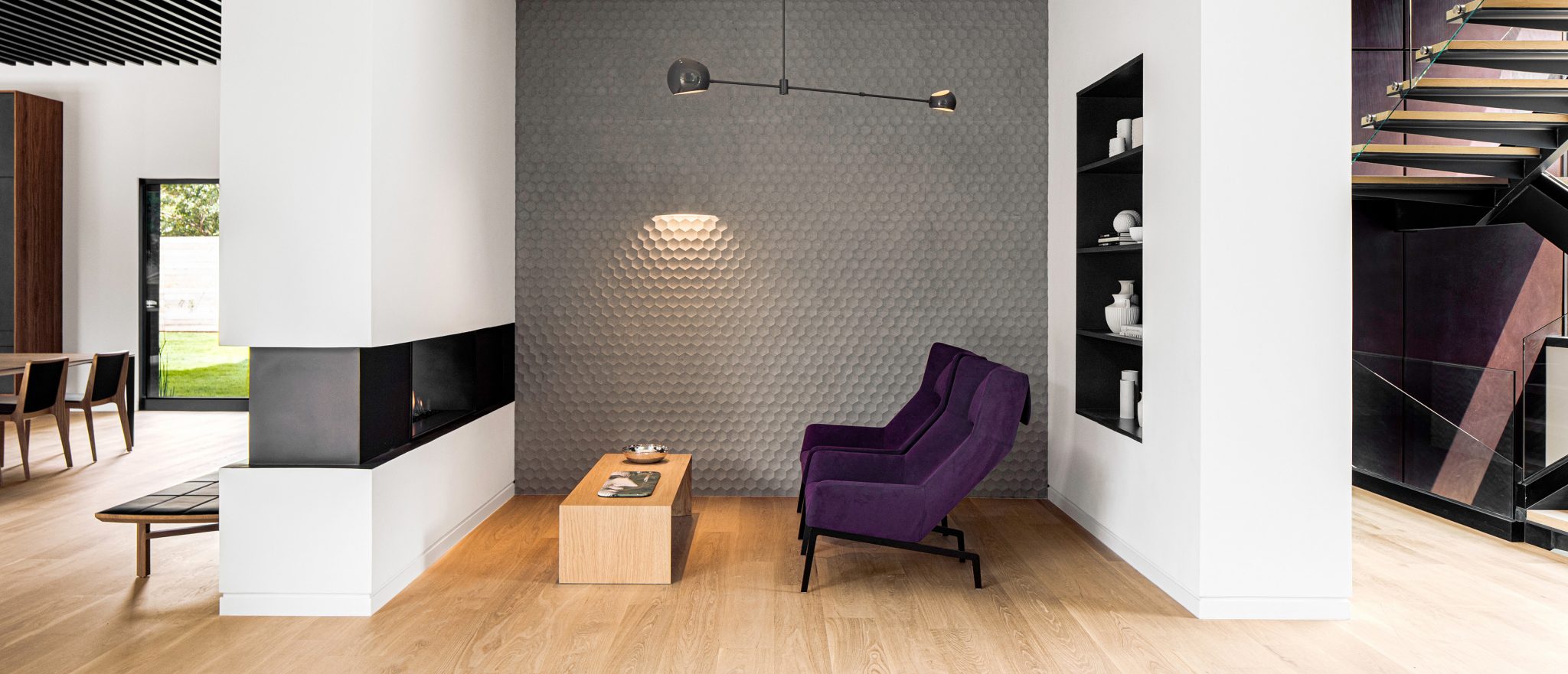 Light White Oak Hardwood Floors in Home