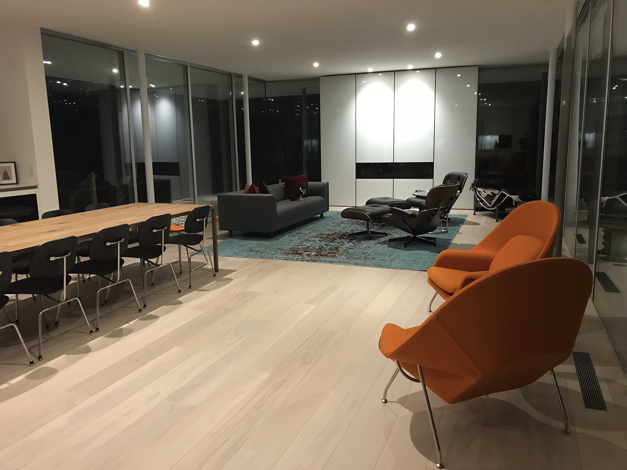 matte flooring in basement