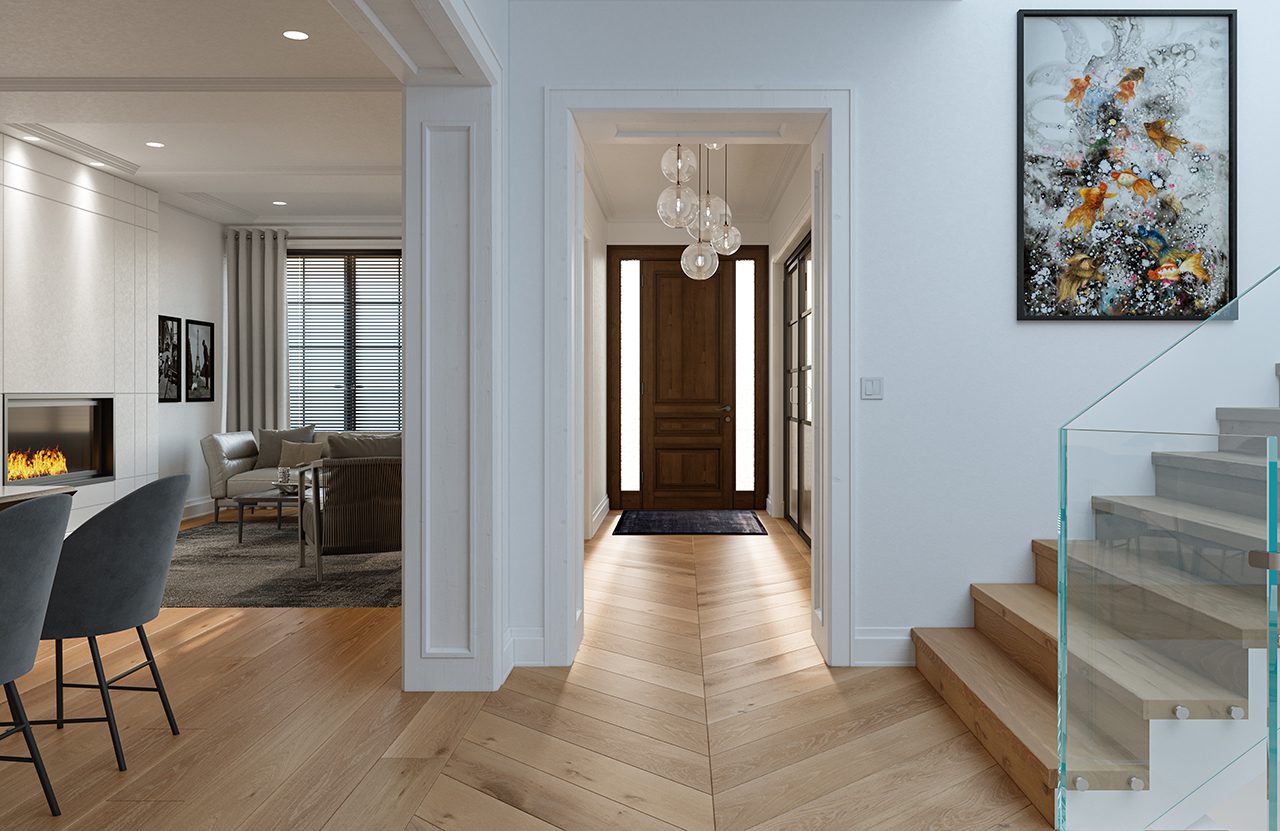 Carlisle Tranquil Flooring in Chevron and Plank