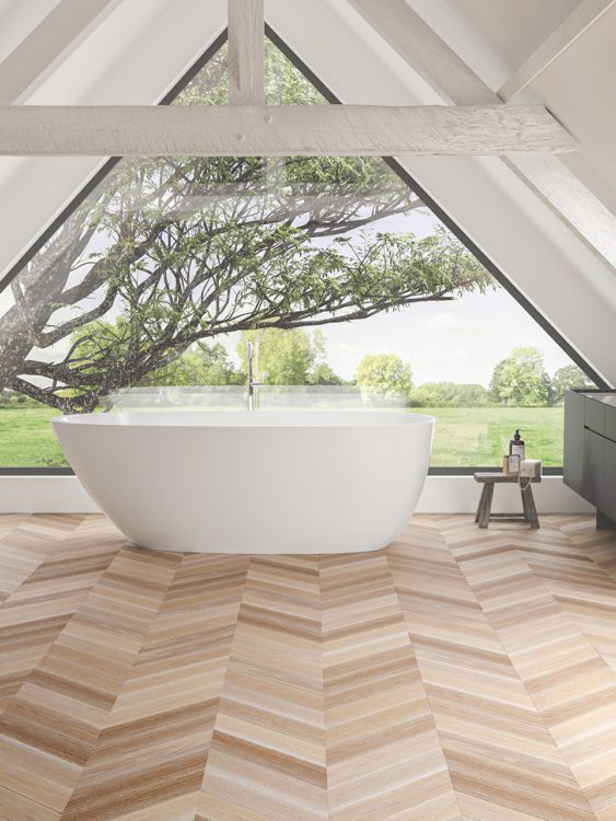 Carlisle Weekend Cottage Chevron Flooring