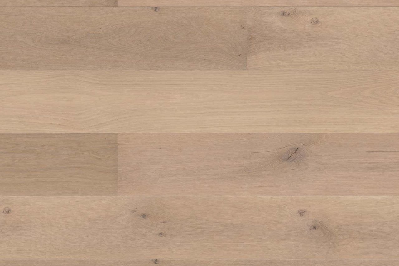 Light brown wide plank flooring with visible grain variations.