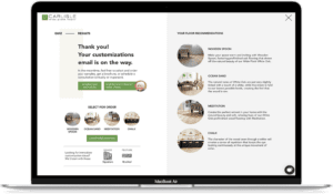 Computer showing Carlisle quiz