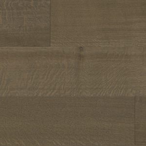 Horizontal wide plank floor with fine dark grain, sleek finish.