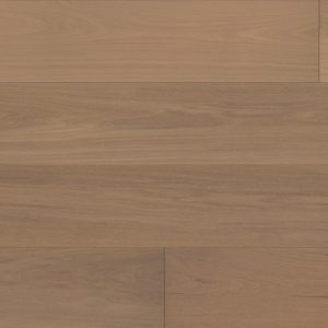 Brown wide plank flooring with visible grain, seamless horizontal layout.