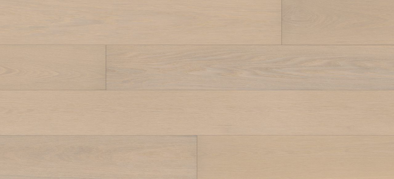 Natural light wide plank flooring with horizontal grain for a polished, seamless look.