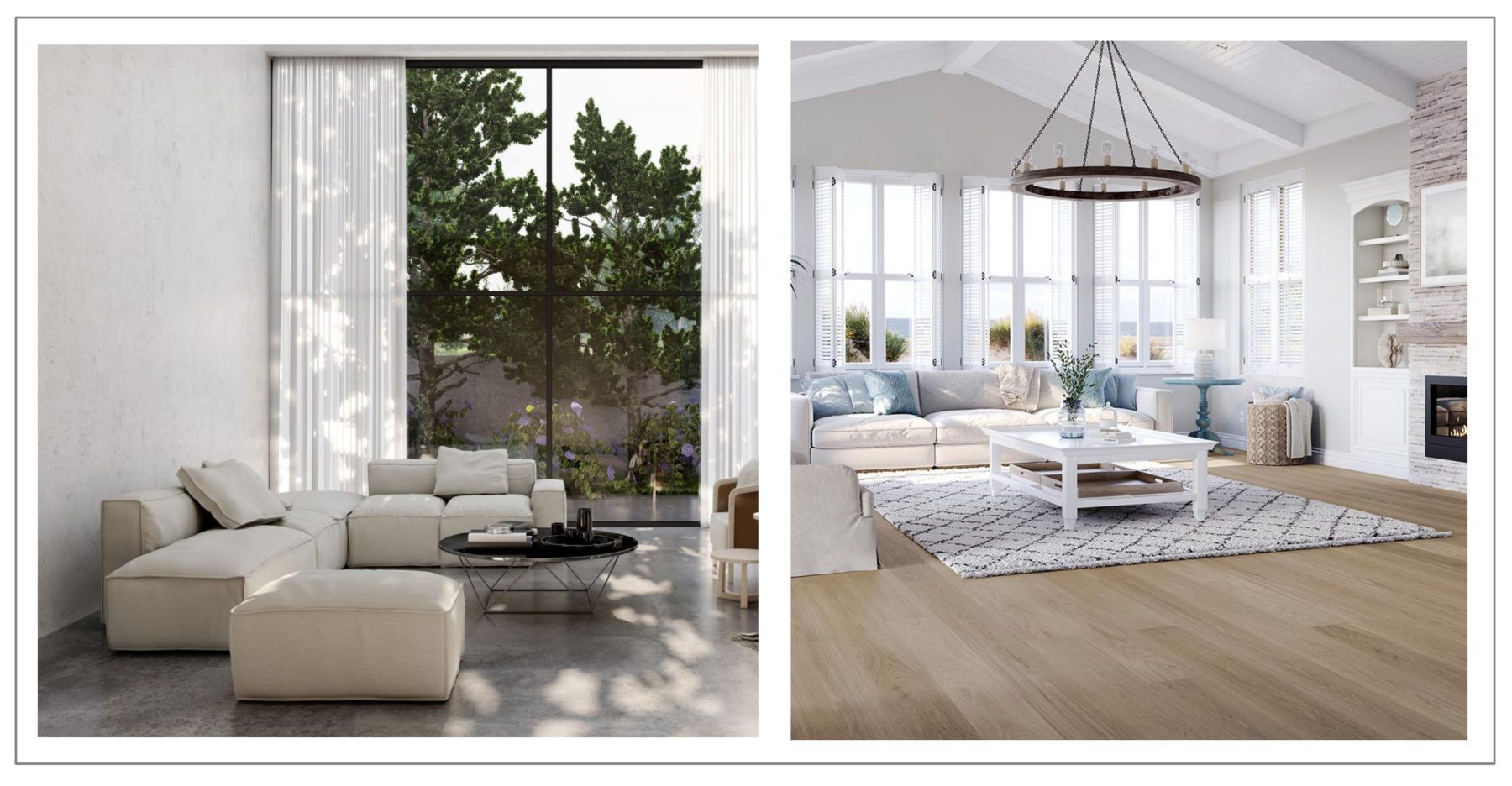 Comparison of Tile vs. Hardwood